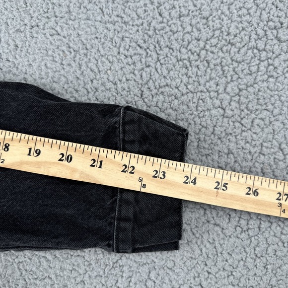 Nickelodeon Hey Arnold! Denim Jacket Men Large Black Cartoons Jean Trucker Logo - Picture 12 of 16